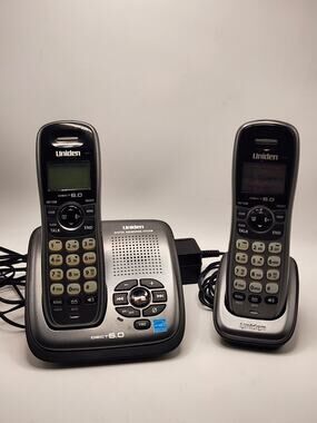 Uniden 1480-3 DECT 6.0 Cordless Phone w/ Answering System, 2 Handsets